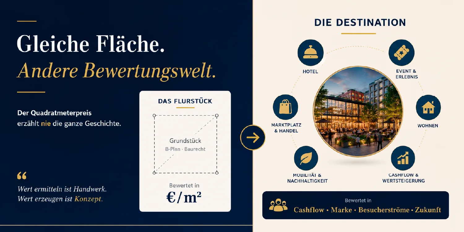 Gleiche Fläche, andere Bewertungswelt