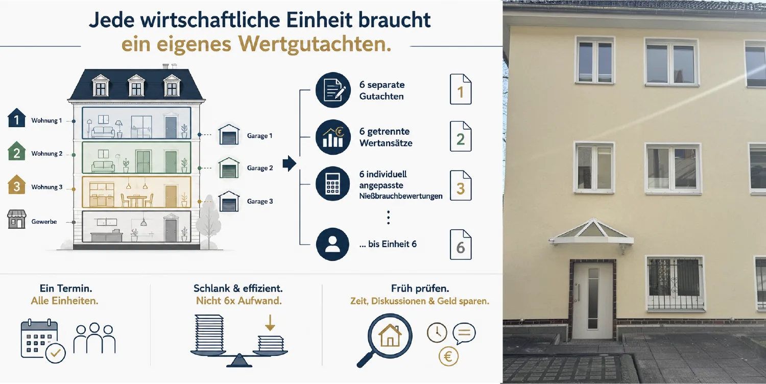 „Wir benötigen ein Wertgutachten.“ Nein – Sie benötigen sechs.