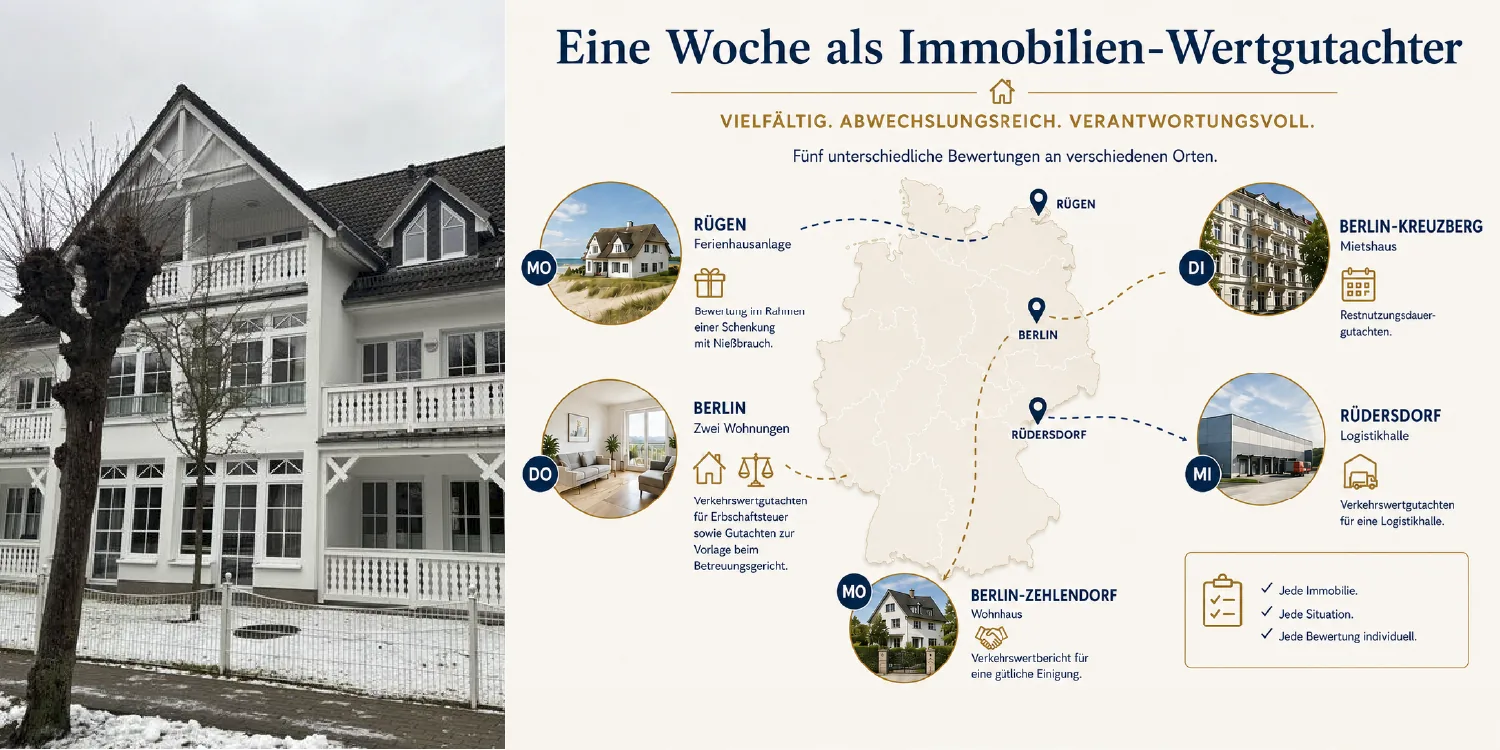Ein Blick in meine aktuelle Woche als Immobilien-Wertgutachter